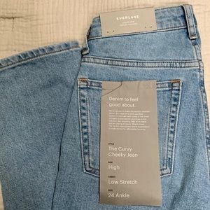 NWT everlane the curvy cheeky jean 24 ankle